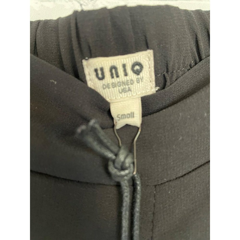 NWT UNIQ Black Chiffon Wide Leg Pants size Small - Picture 6 of 6